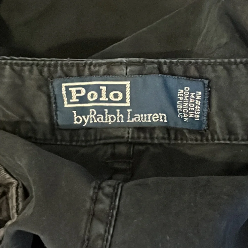 Polo Ralph Lauren Cargo Pants Mens Size 42x32 vintage black chino pockets